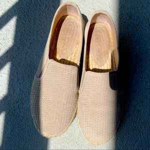 Jimmy Choo Woven Flat Slip Ons